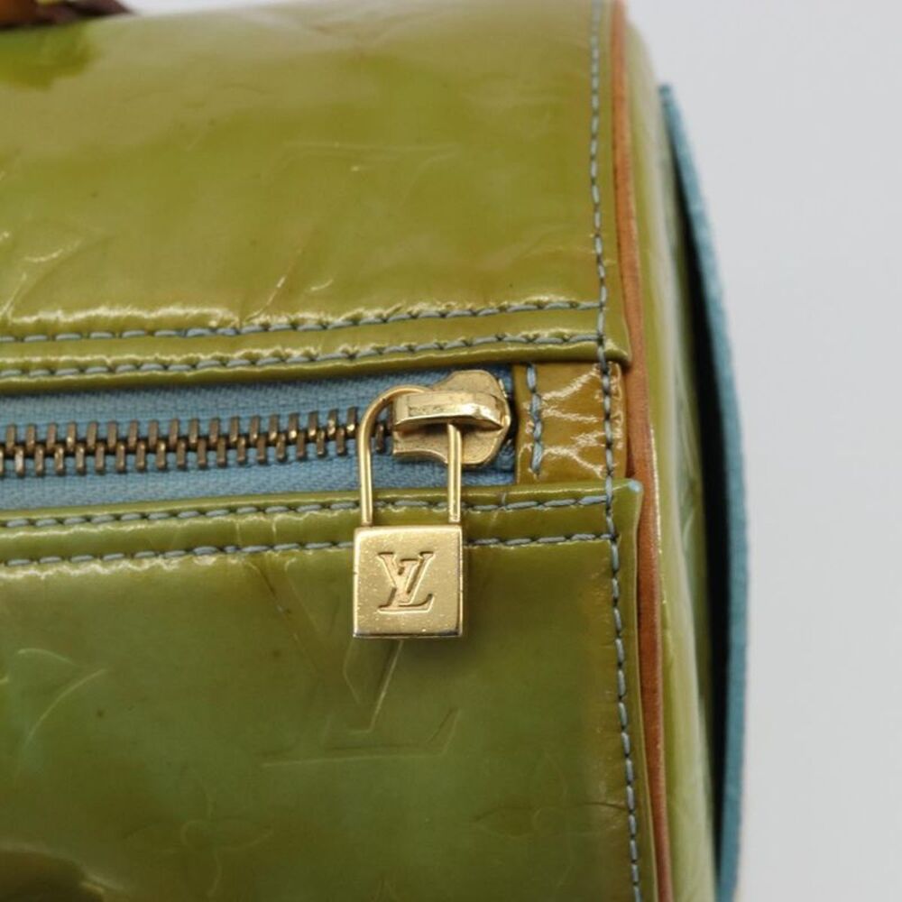 Louis Vuitton Bedford Handbag Monogram Vernis Green Patent_Leather Handbag - Picture 13 of 16